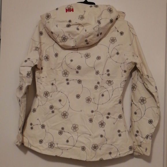 Flower pattern ivory rain jacket by Helly Hensen - Picture 4 of 5